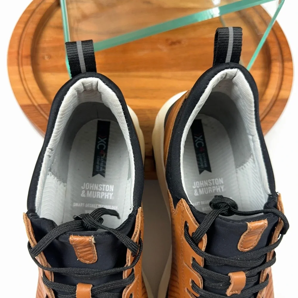 Johnston & Murphy XC4 TR1-Sport Hybrid Tan Leather 11 Wide Waterproof